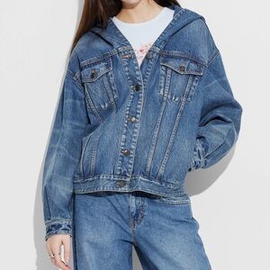 Wild Fable Women's Oversized Hooded
Denim Jacket - L - NWOT